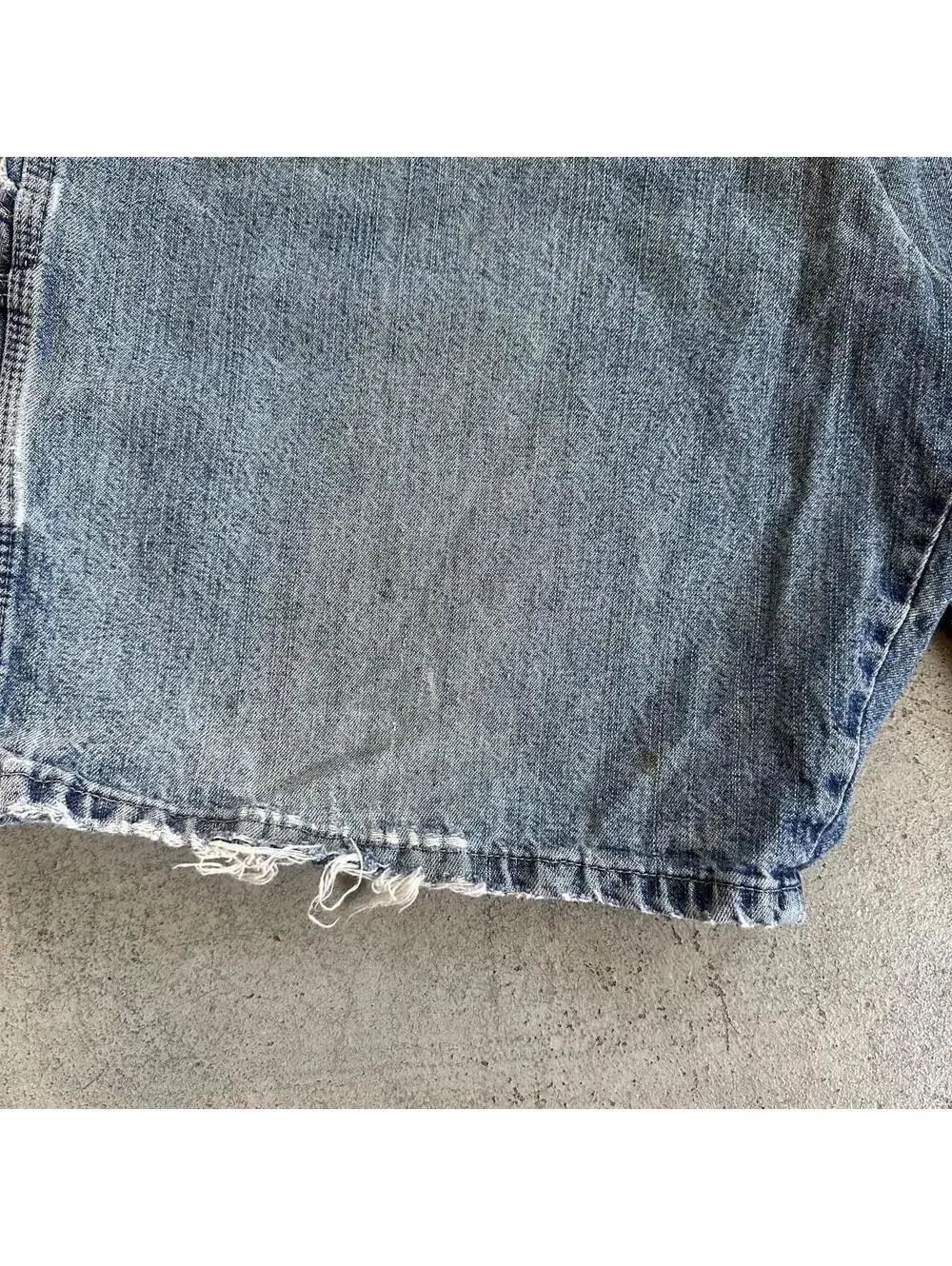 Vintage Y2K Wrangler Blue Carpenter Baggy Denim Jeans Shorts Jorts